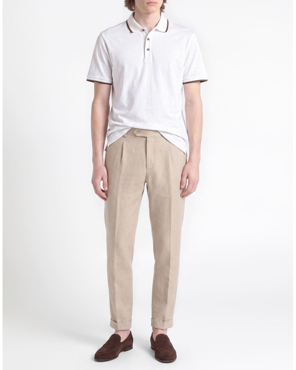 Paul & Shark White Polo Shirt Cotton, Lyocell for men
