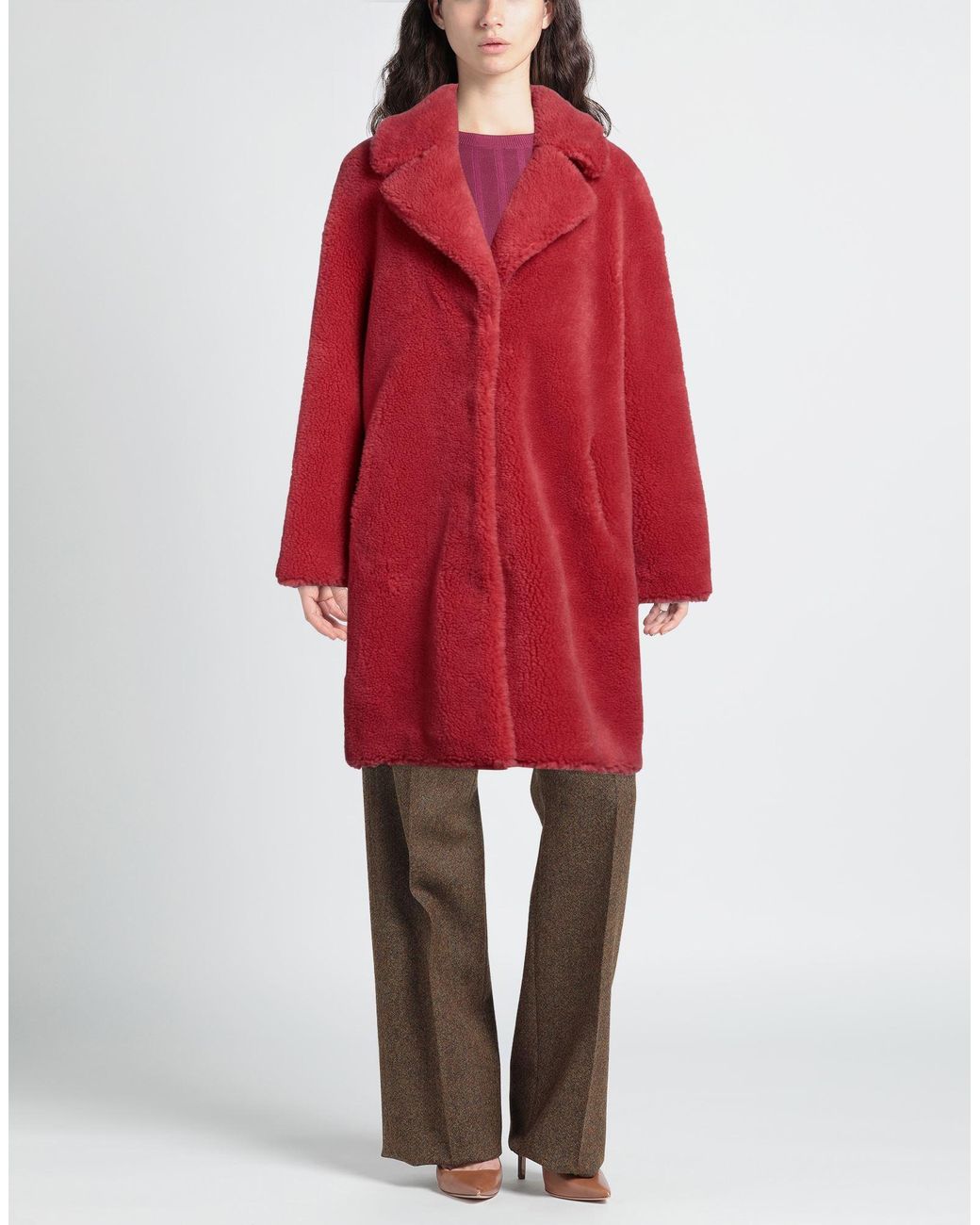 Stand Studio Red Shearling & Teddy