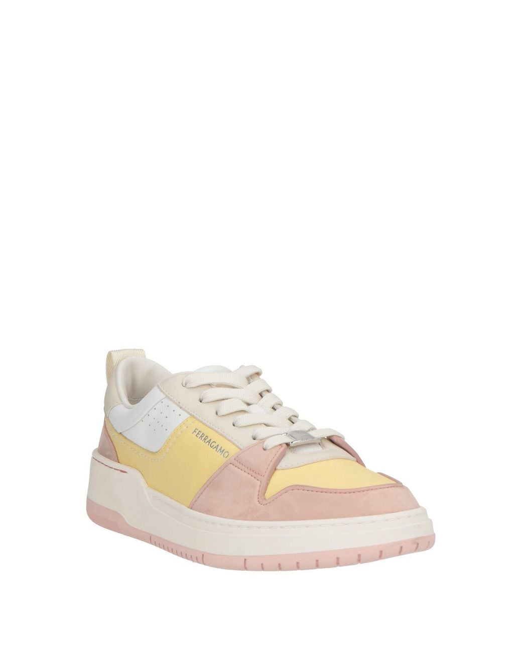 Ferragamo Natural Antique Rose Sneakers Calfskin