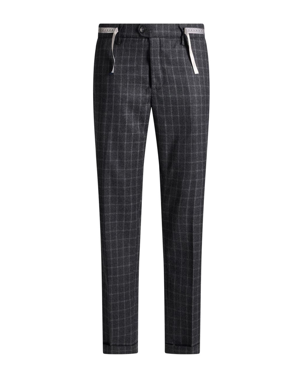 Teleria Zed Blue Pants Wool for men