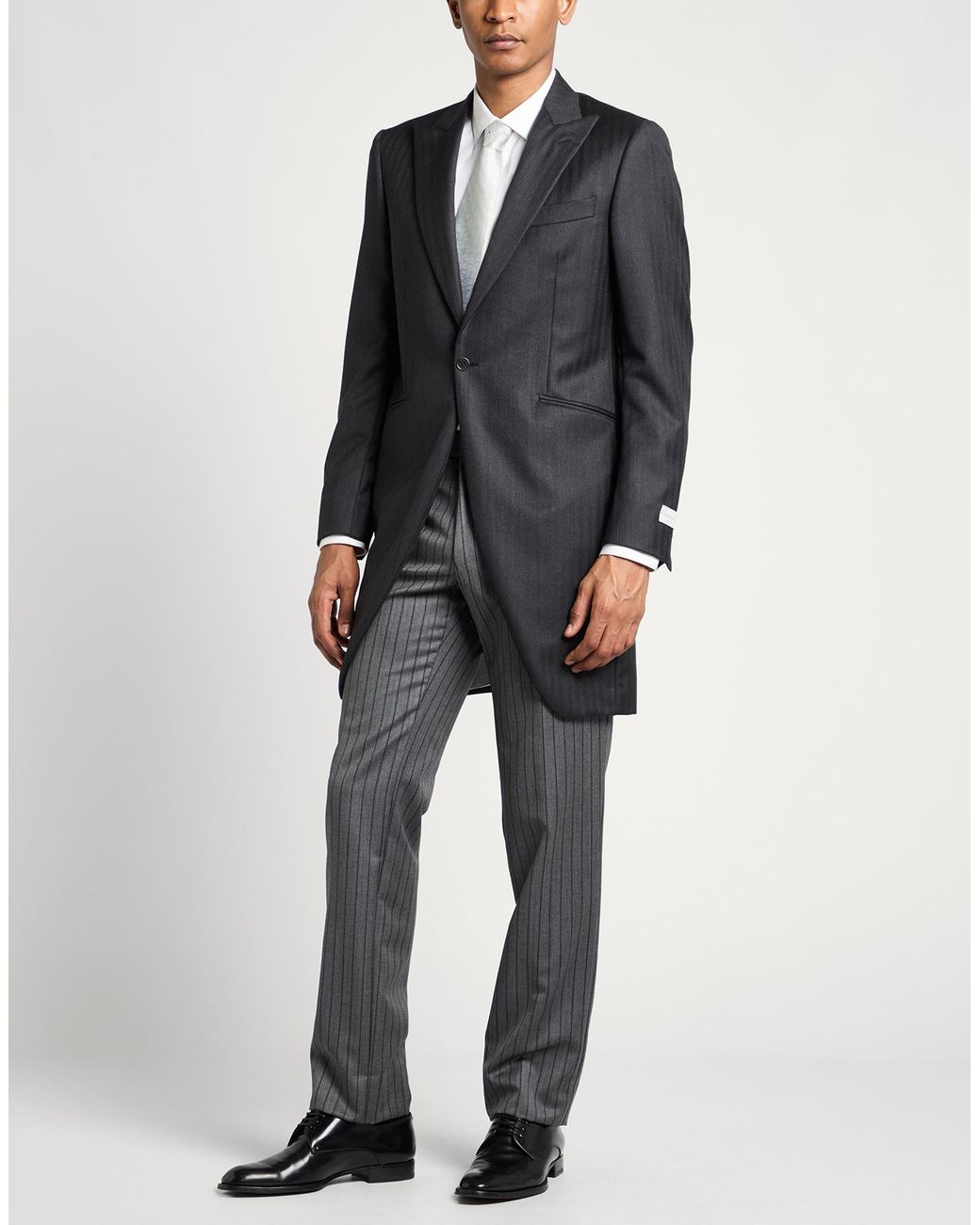 Tombolini Black Suit Virgin Wool for men