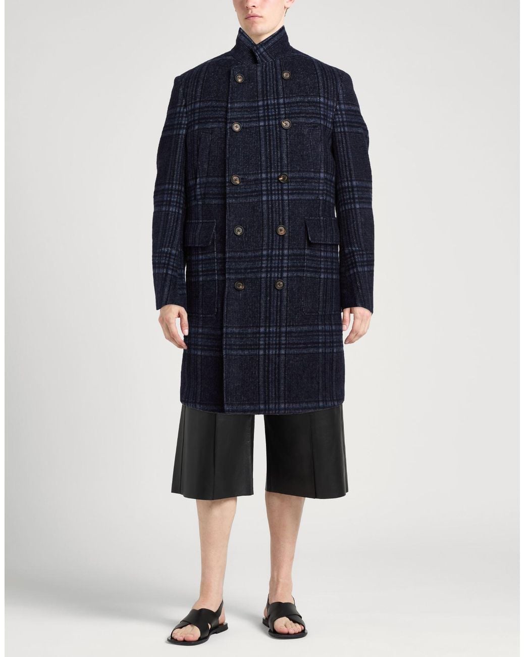 Eleventy Blue Coat Wool, Alpaca Wool, Polyamide for men