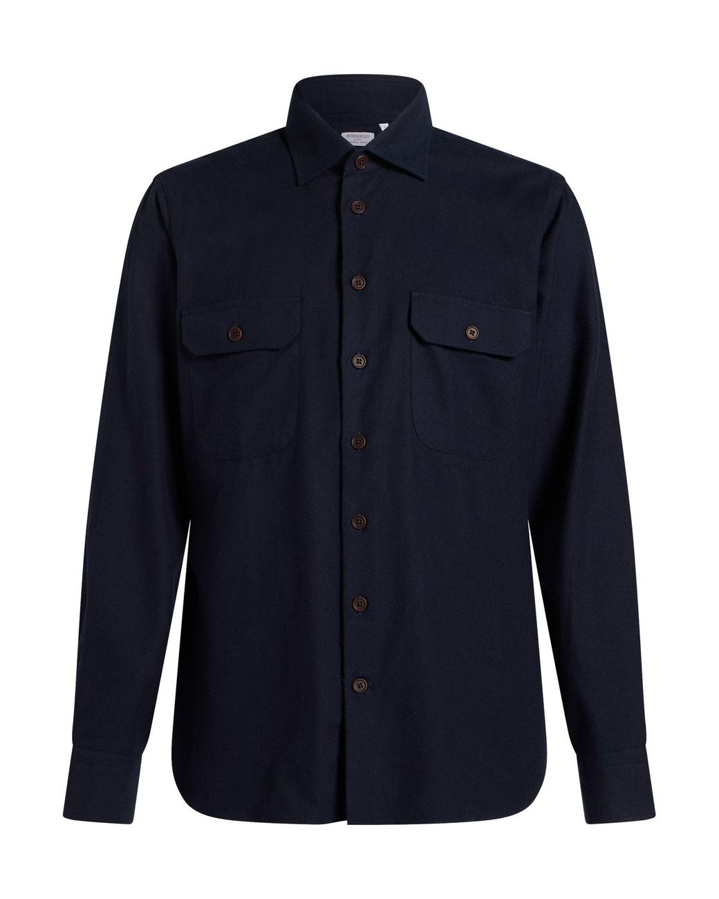 Borriello Blue Shirt Cotton for men