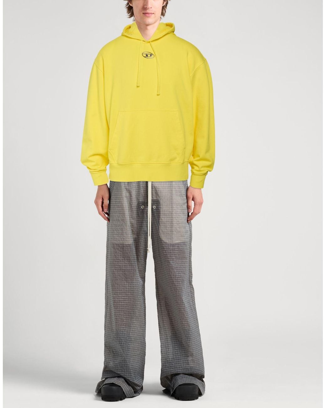 DIESEL Yellow Sweatshirt for men