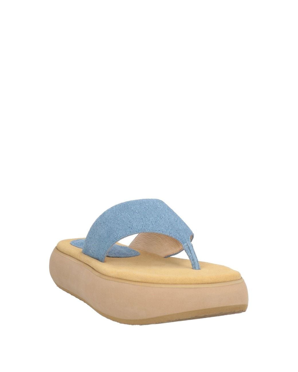 OSOI Blue Thong Sandal Cow Leather