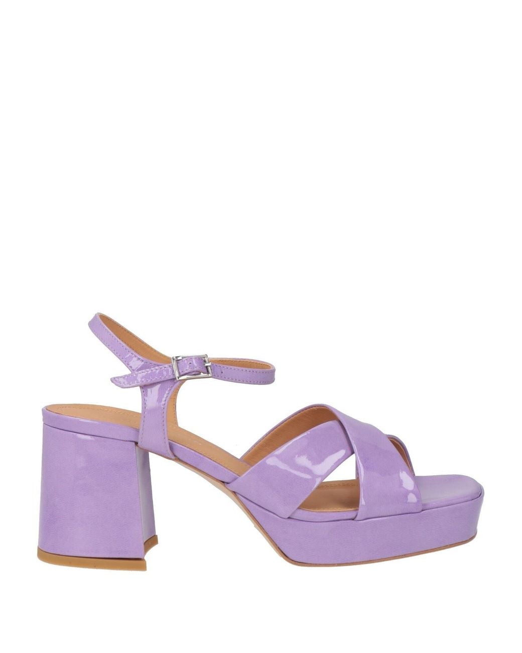 Elvio Zanon Purple Lilac Sandals Leather