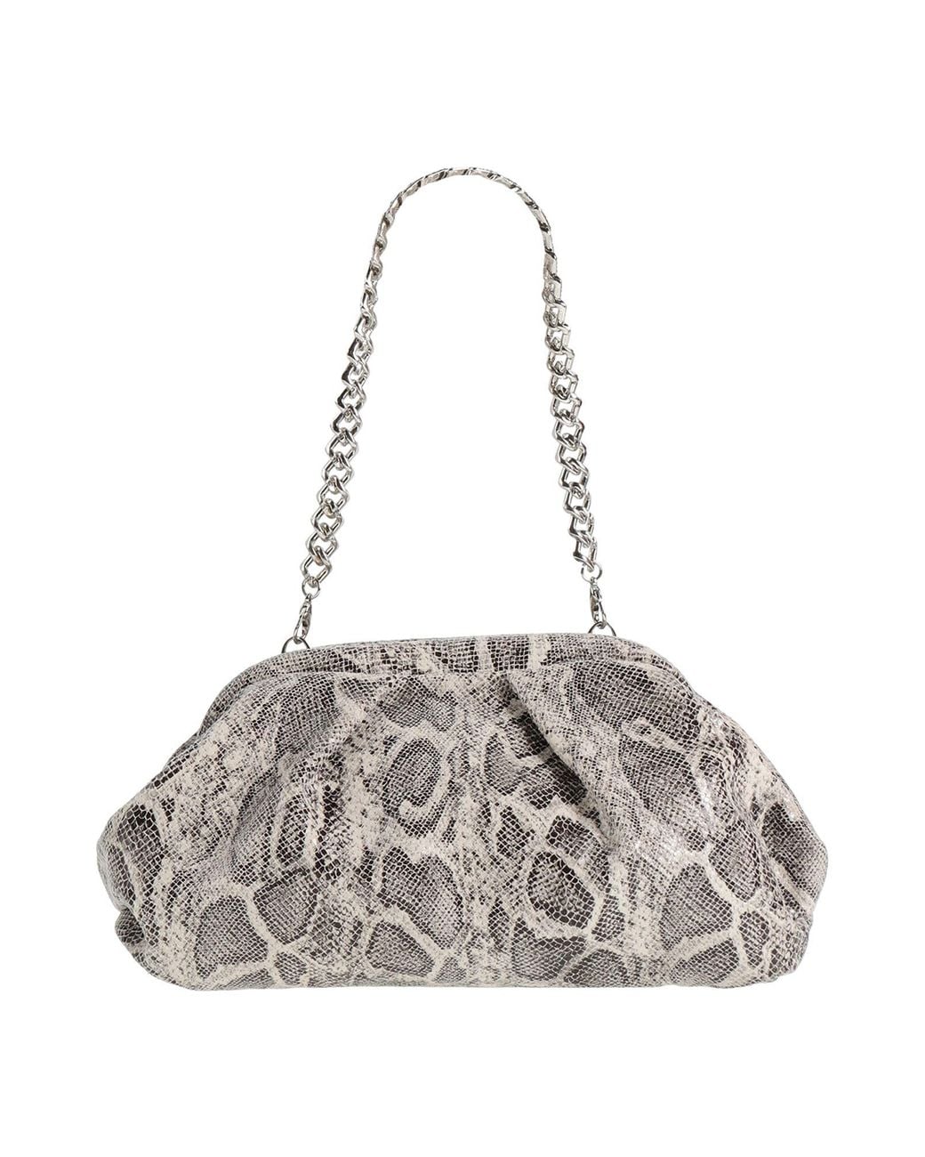 Twenty Four Haitch Gray Handbag Textile Fibers