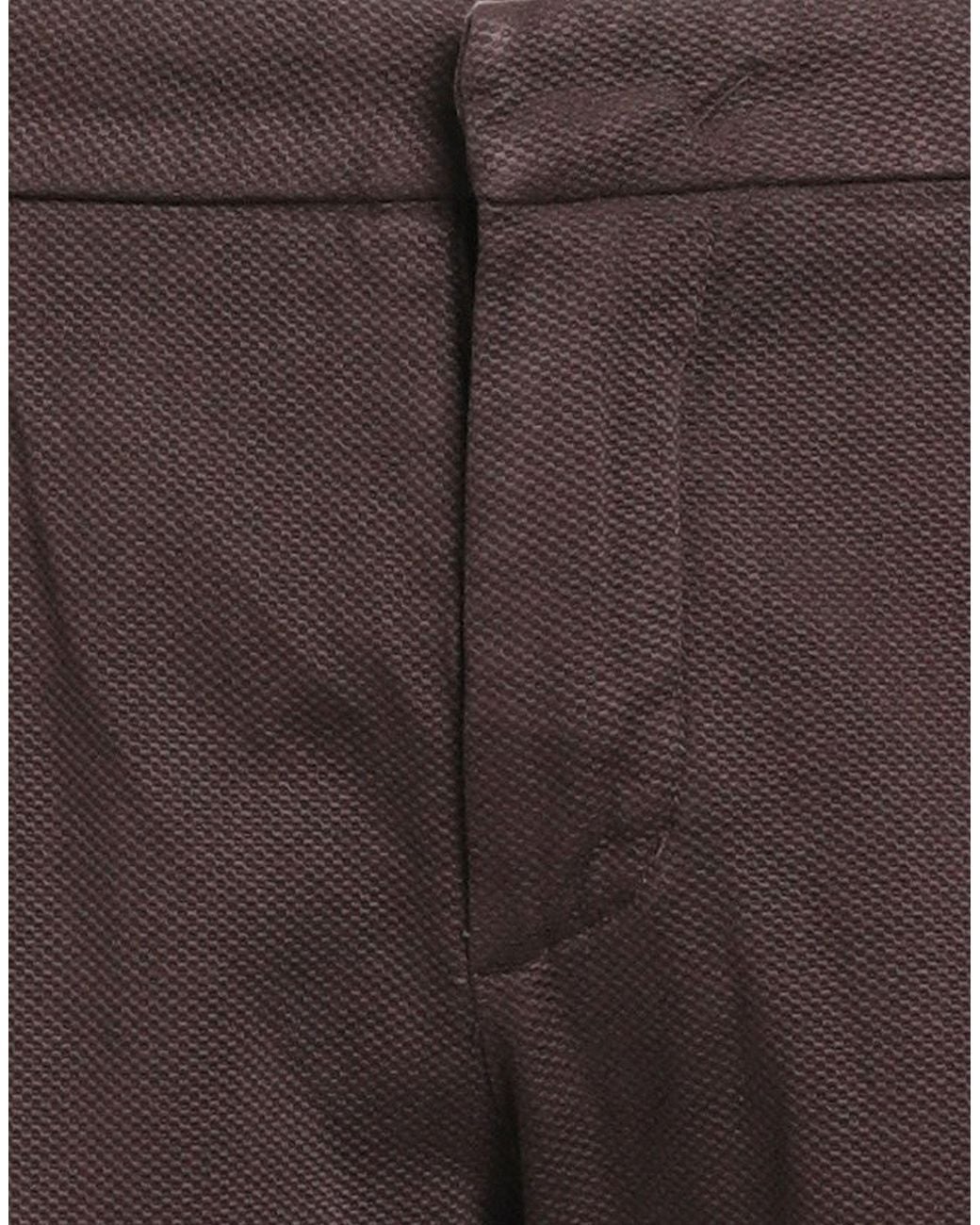 Entre Amis Brown Pants Cotton, Elastane for men
