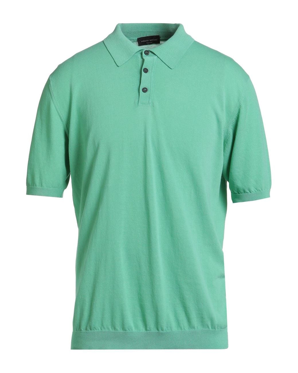 Roberto Collina Green Light Polo Shirt Cotton for men
