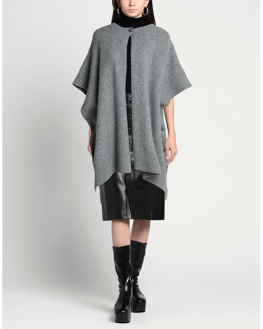 Purotatto Gray Cape Wool, Cashmere