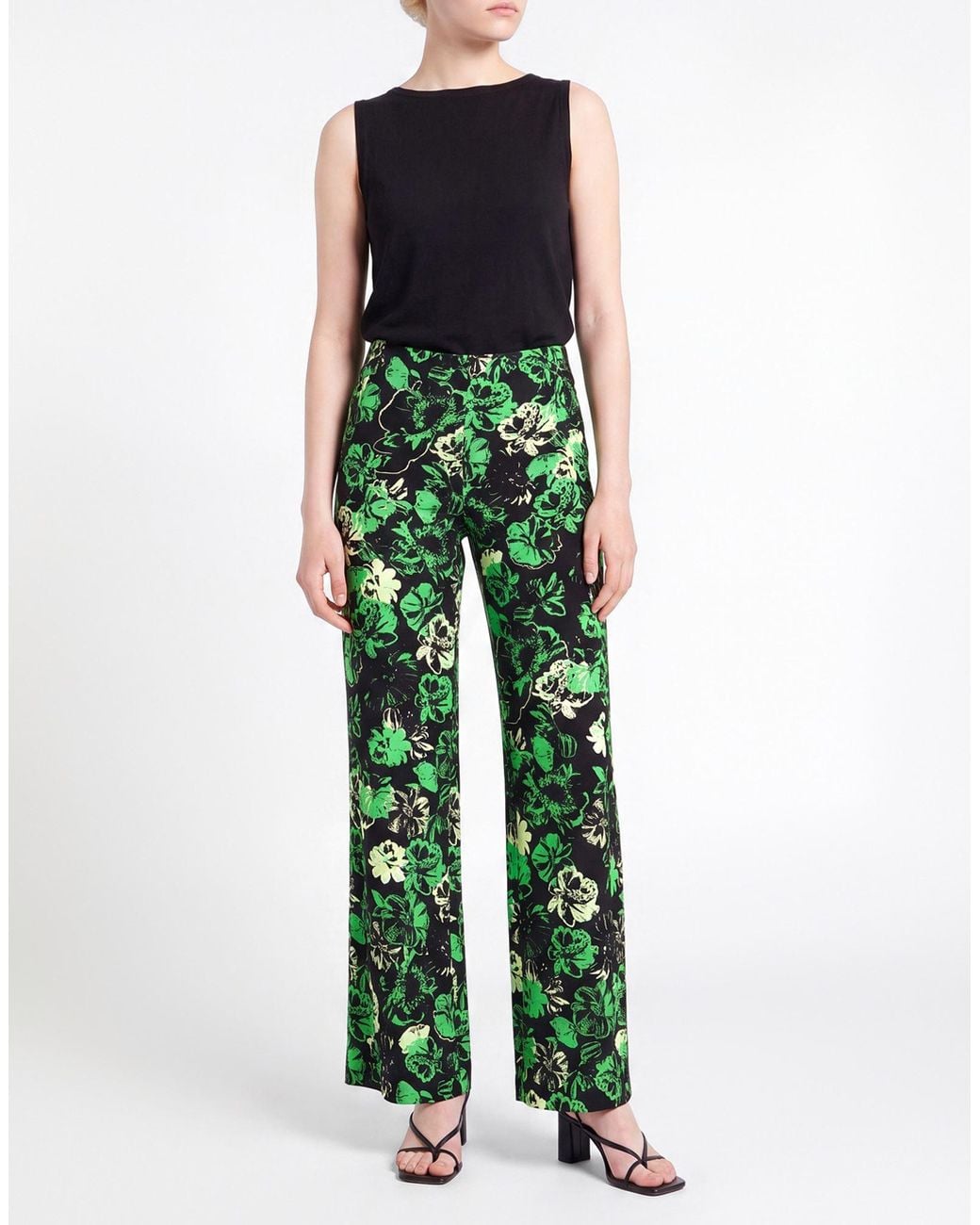 Marc Cain Green Pants Polyester, Elastane