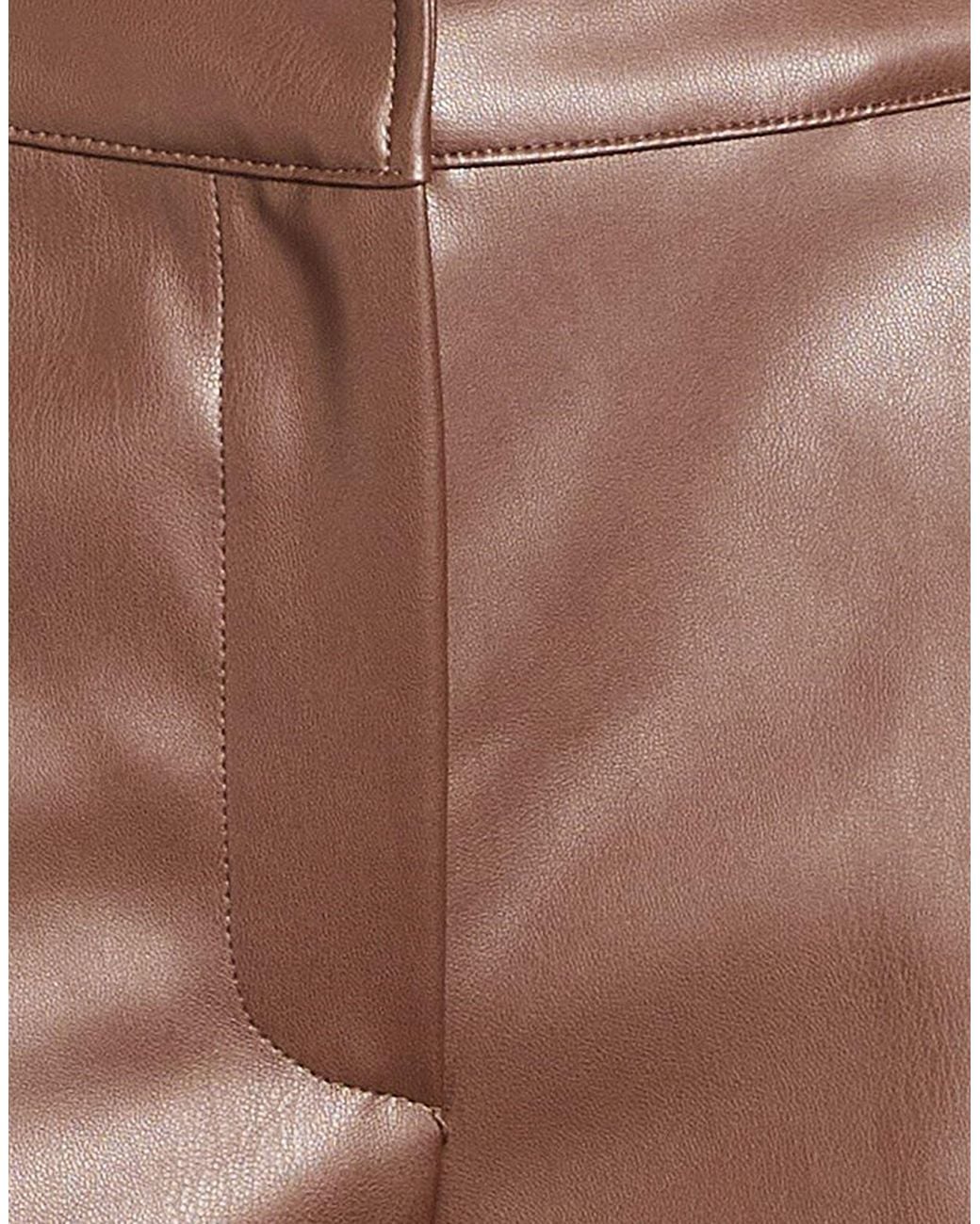 Alpha Studio Brown Dark Pants Polyester, Polyurethane Resin