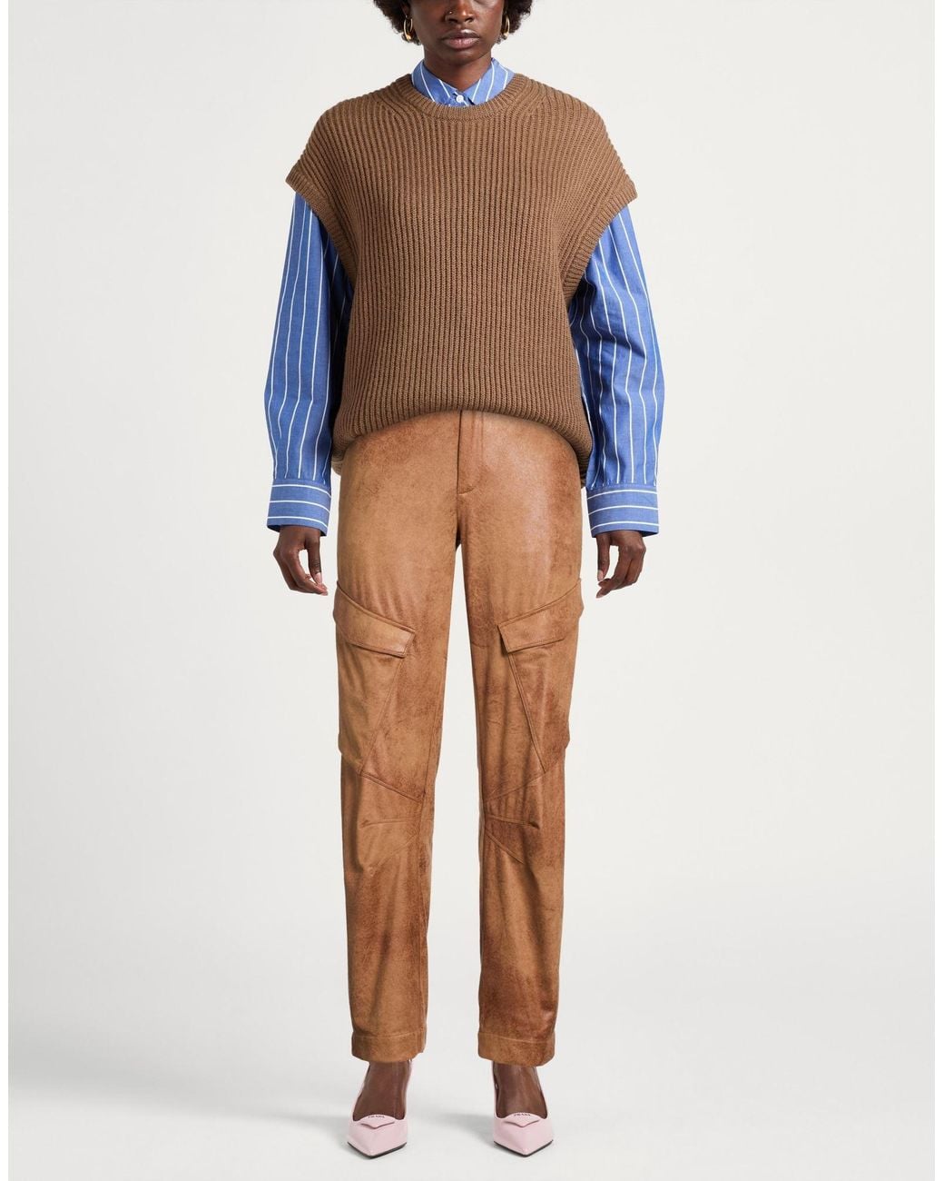 Dondup Brown Pants Polyester