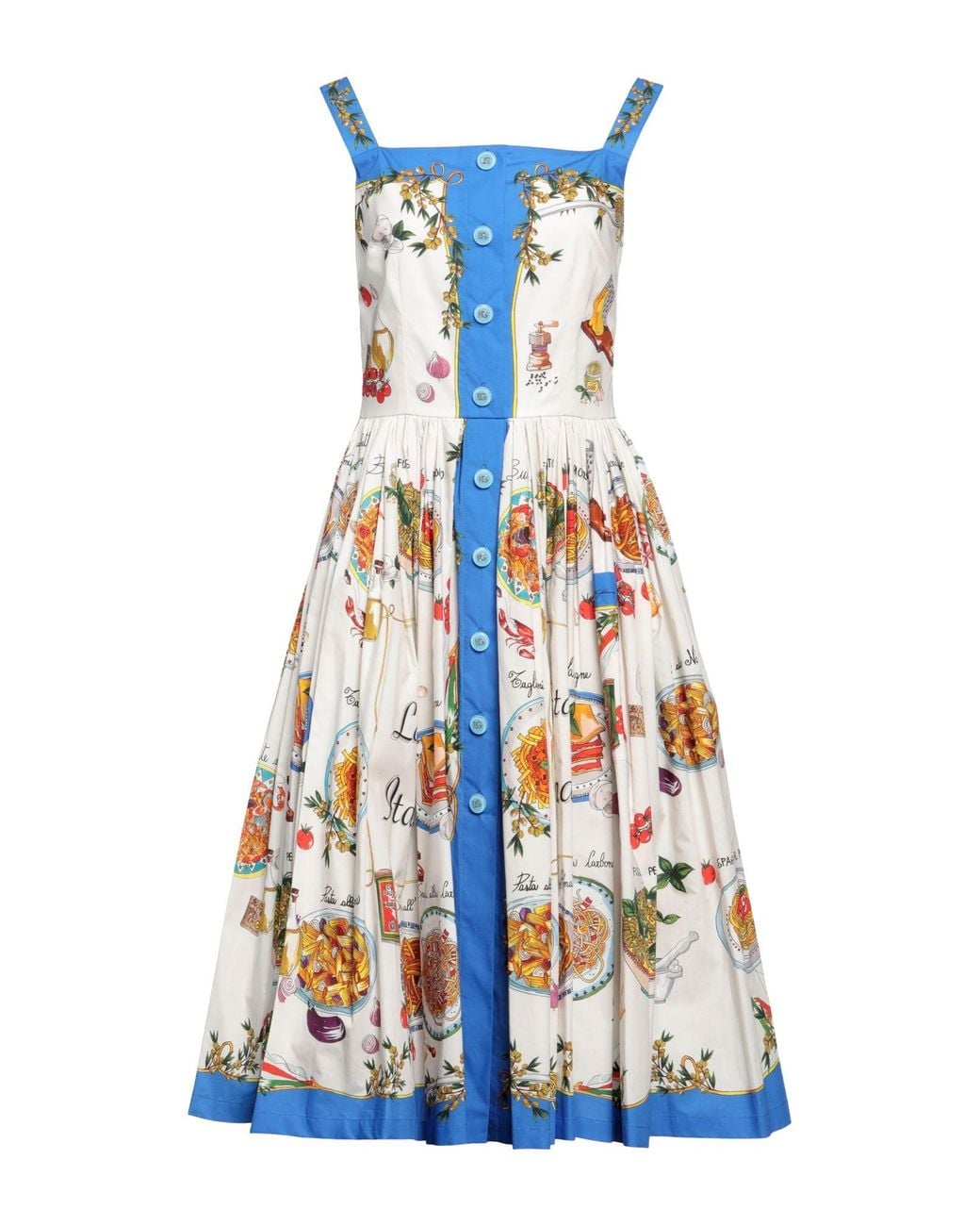 Dolce & Gabbana Blue Midi Dress