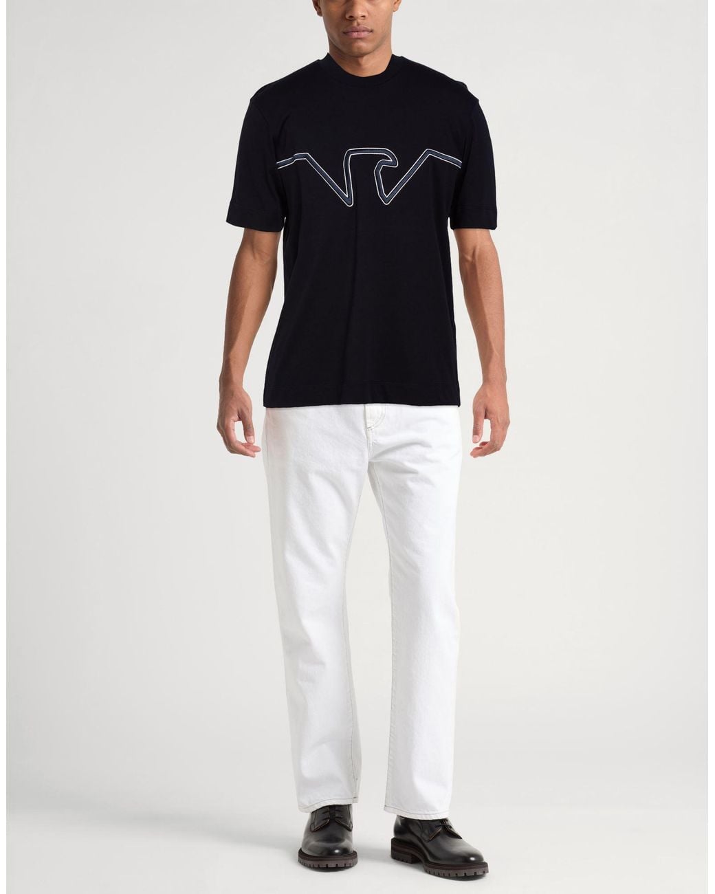 Emporio Armani Black T-Shirt Cotton for men