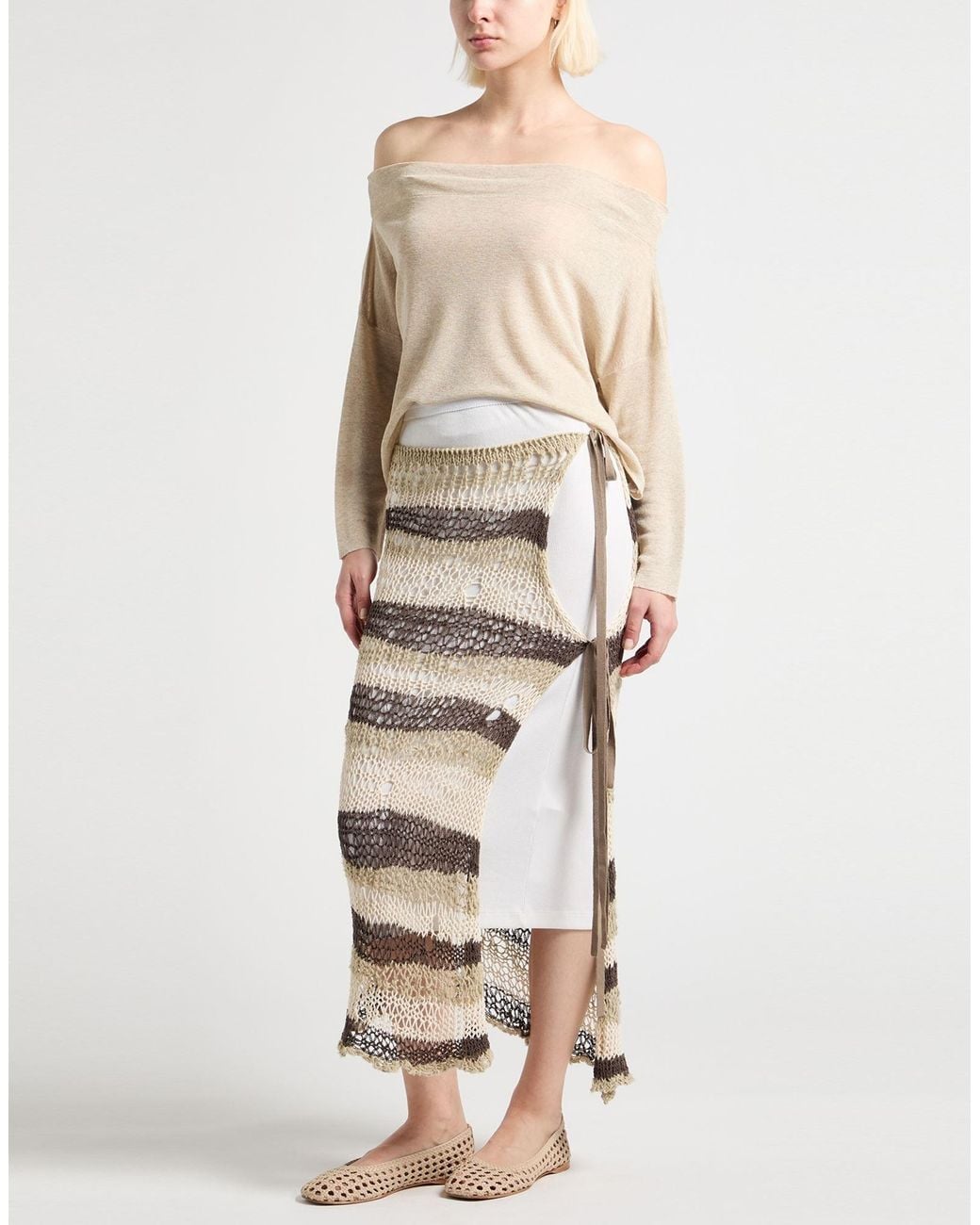 Sportmax Natural Midi Skirts