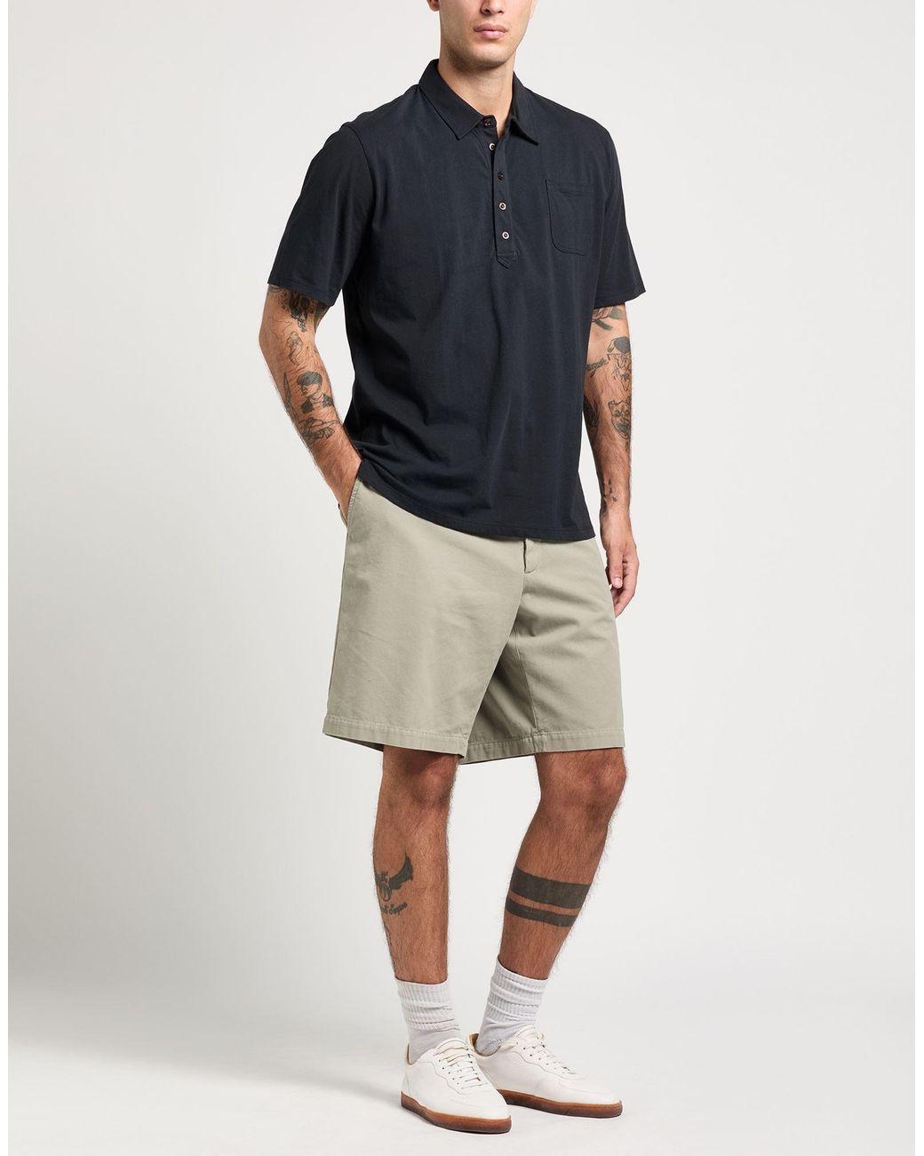Brunello Cucinelli Gray Shorts & Bermuda Shorts Cotton for men