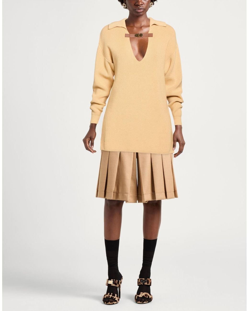 Elisabetta Franchi Natural Sweaters