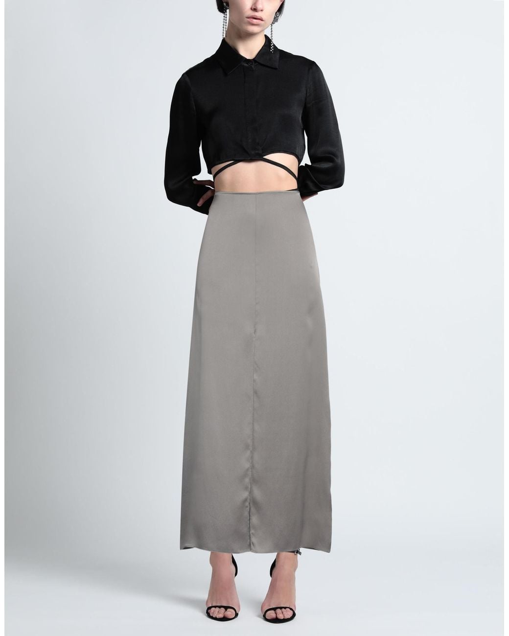 Anine Bing Gray Maxi Skirt