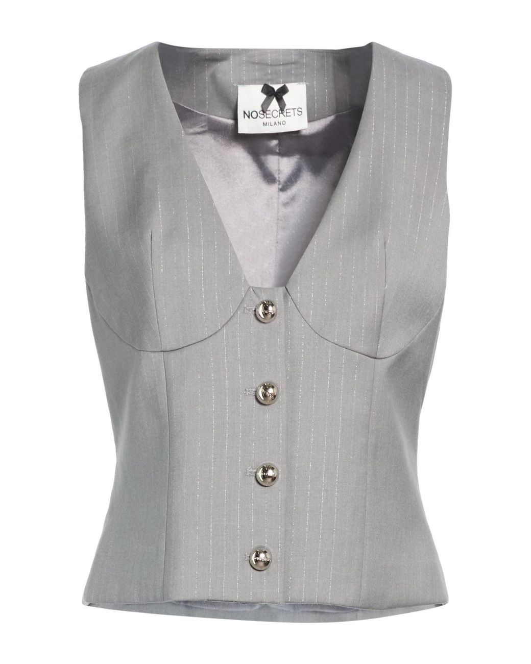 No Secrets Gray Waistcoat