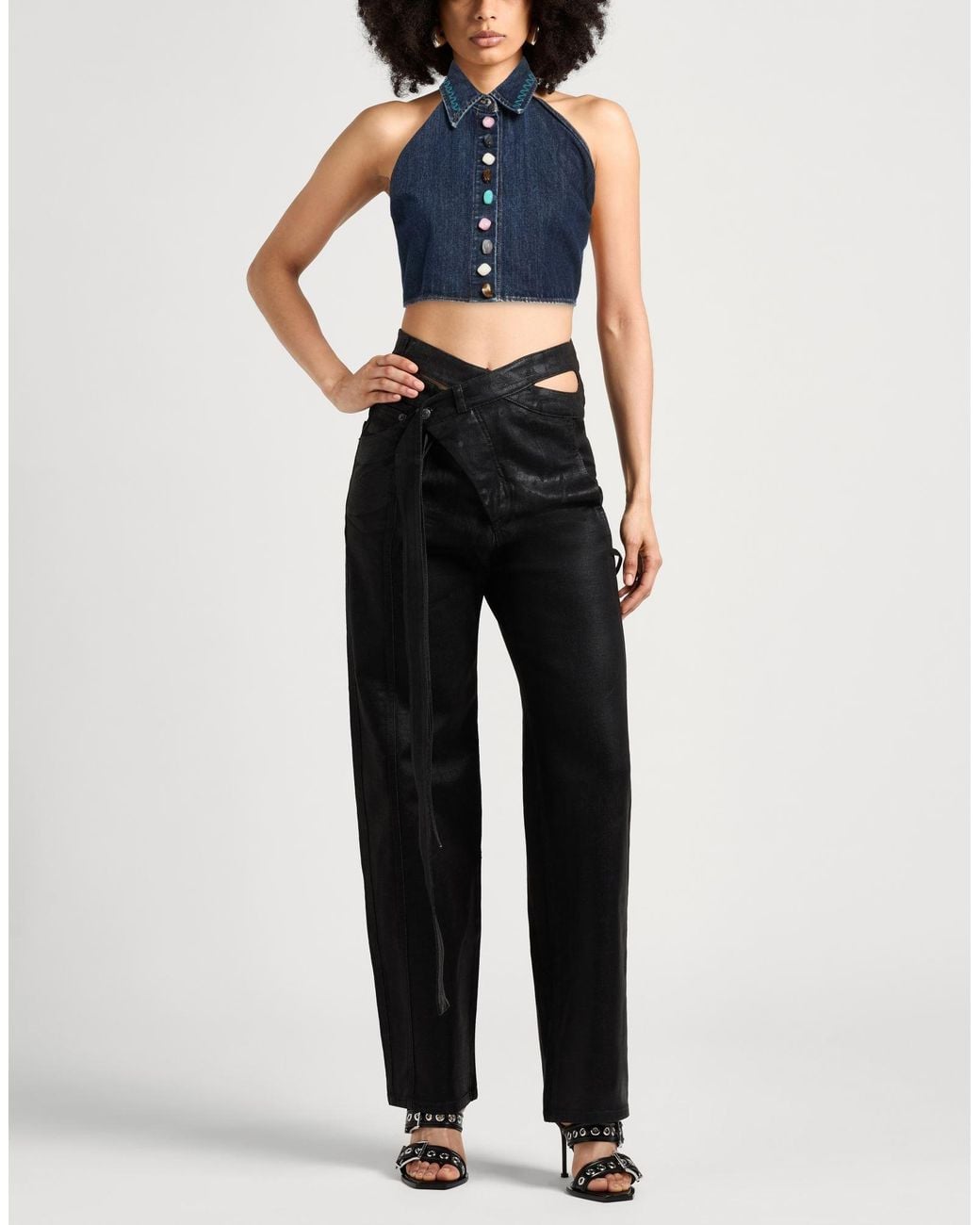 Top MSGM de color Blue