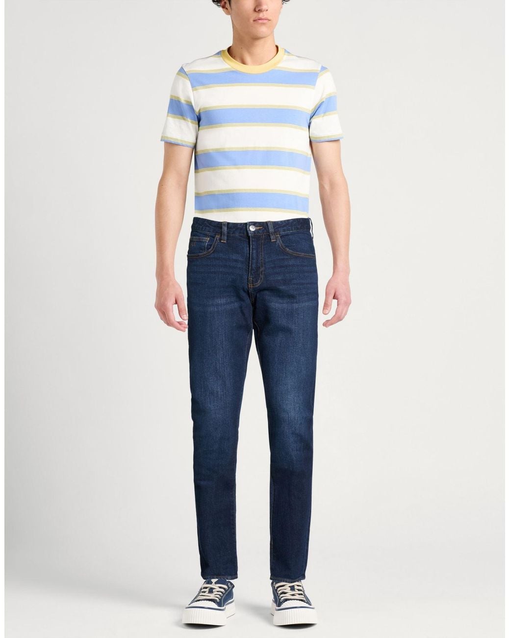 ARMANI EXCHANGE Blue Jeans Cotton, Elastane for men