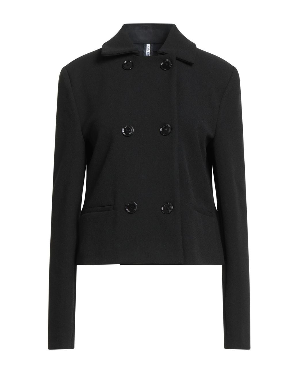 Liviana Conti Black Jacket Polyester, Viscose, Elastane
