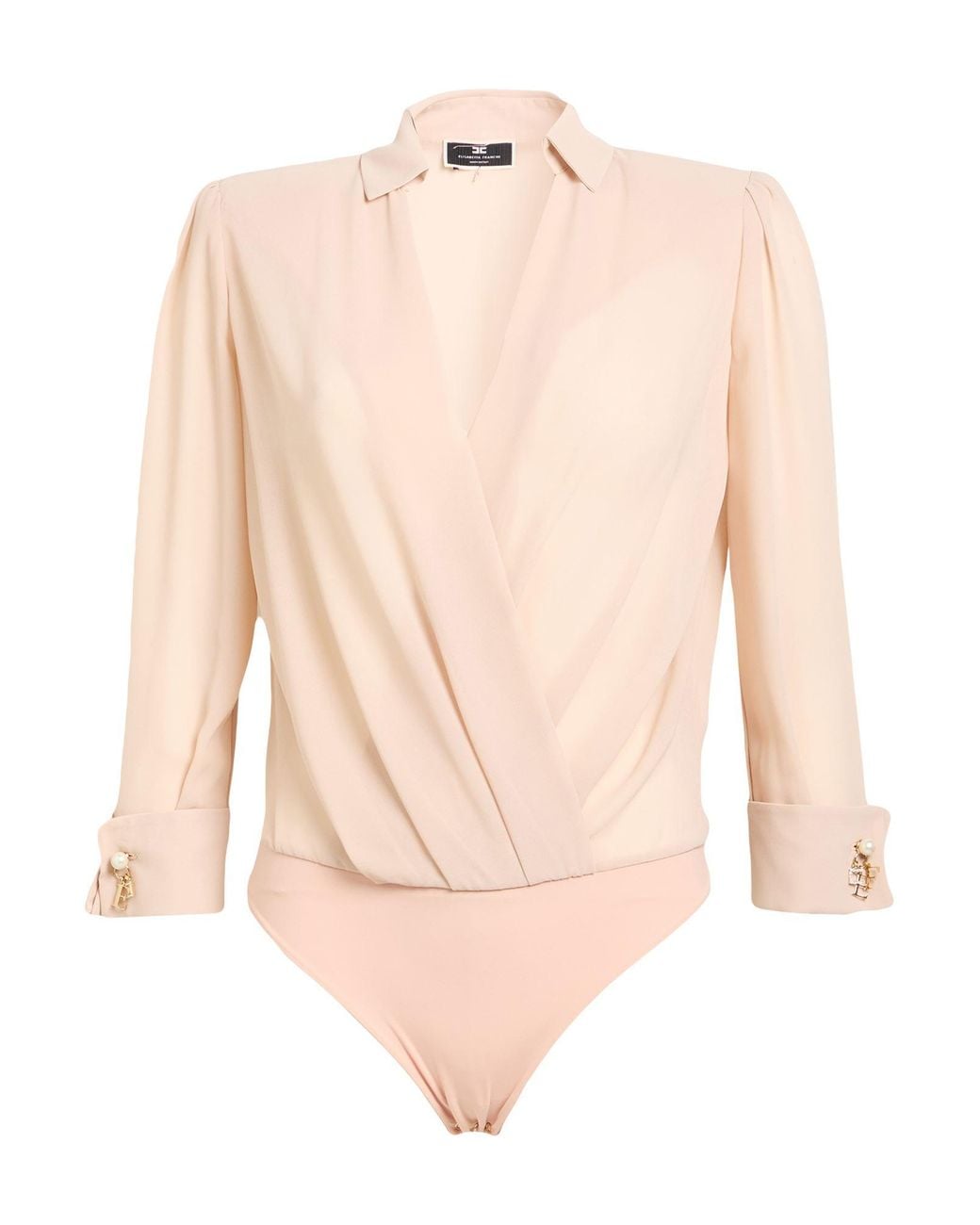 Elisabetta Franchi White Bodysuit Polyester