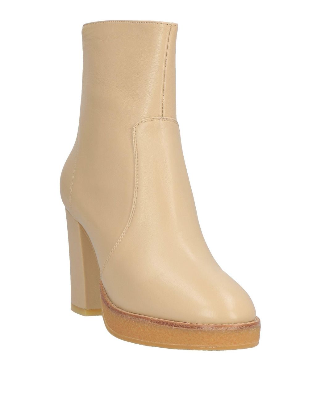Lola Cruz Natural Ankle Boots