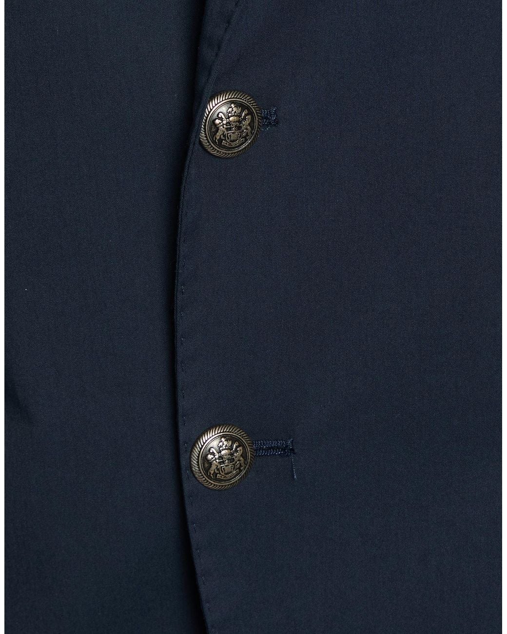Bharnaba Blue Midnight Suit Cotton, Polyamide, Elastane for men