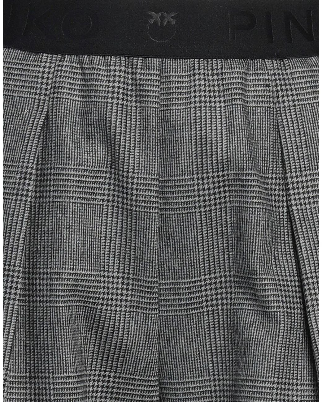 Pinko Gray Pants Polyester, Acrylic, Wool, Viscose, Elastane