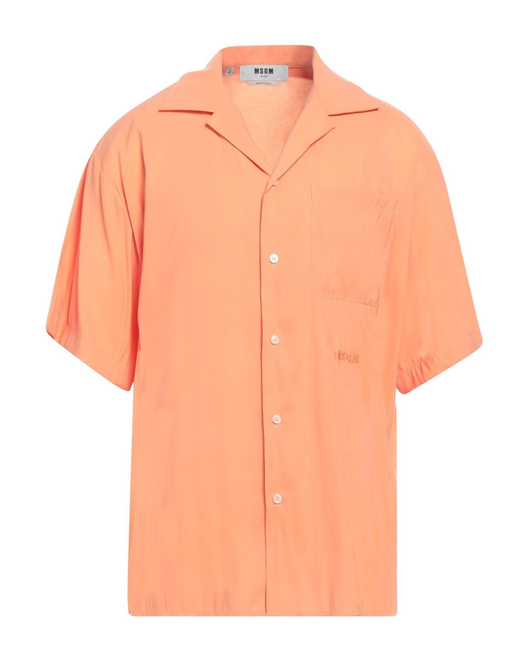 MSGM Orange Shirt for men