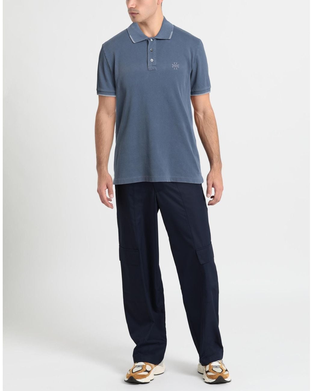 Jacob Cohen Blue Polo Shirt Cotton, Elastane for men