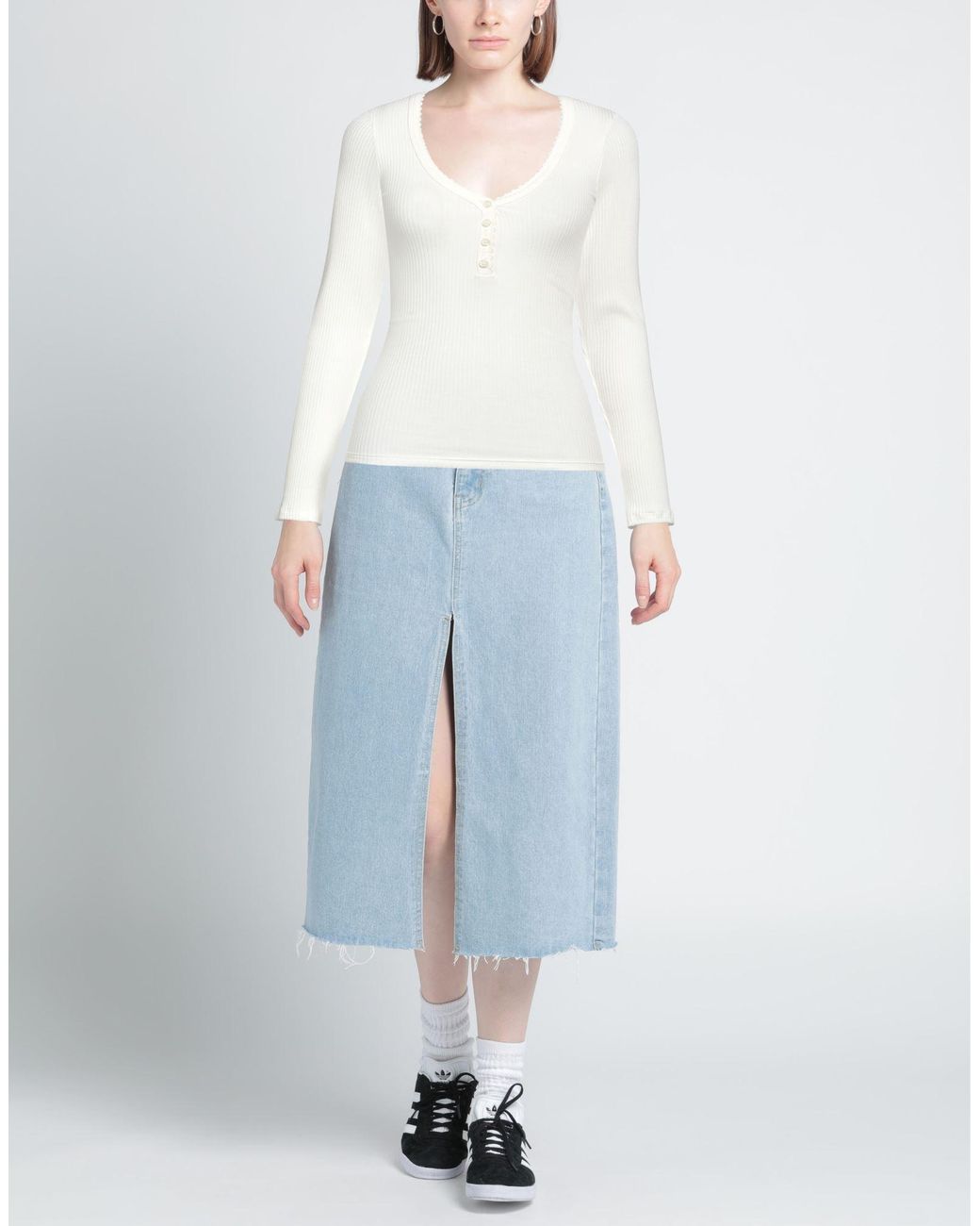 MSGM White T-Shirt Viscose, Elastane