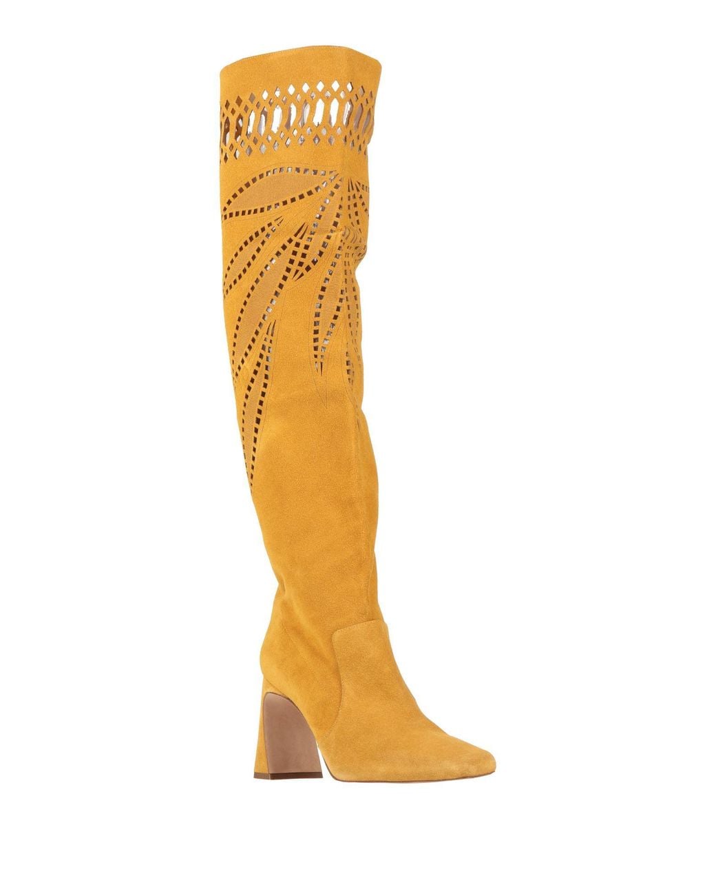 Alberta Ferretti White Boot Leather