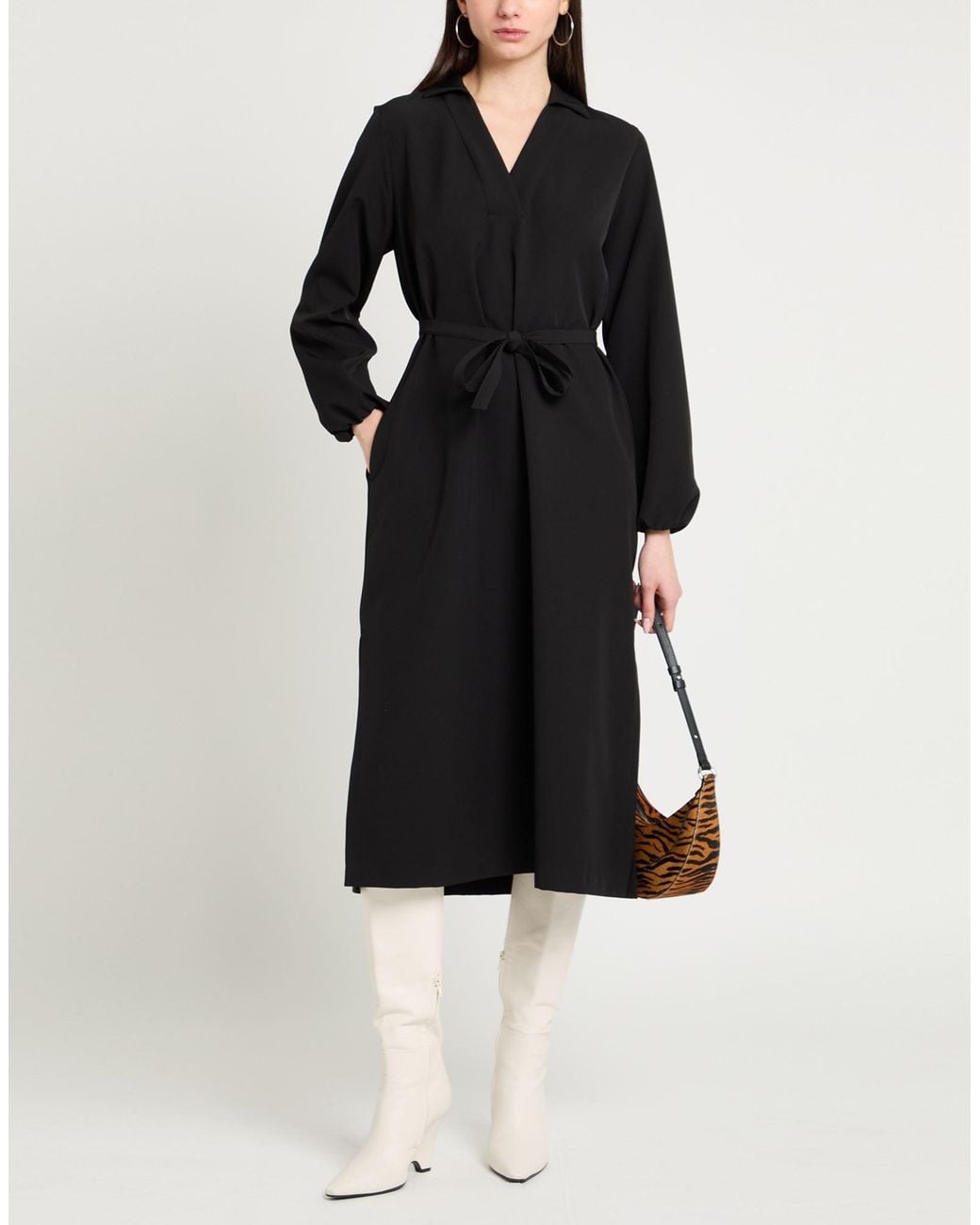 Robert Friedman Black Midi Dresses
