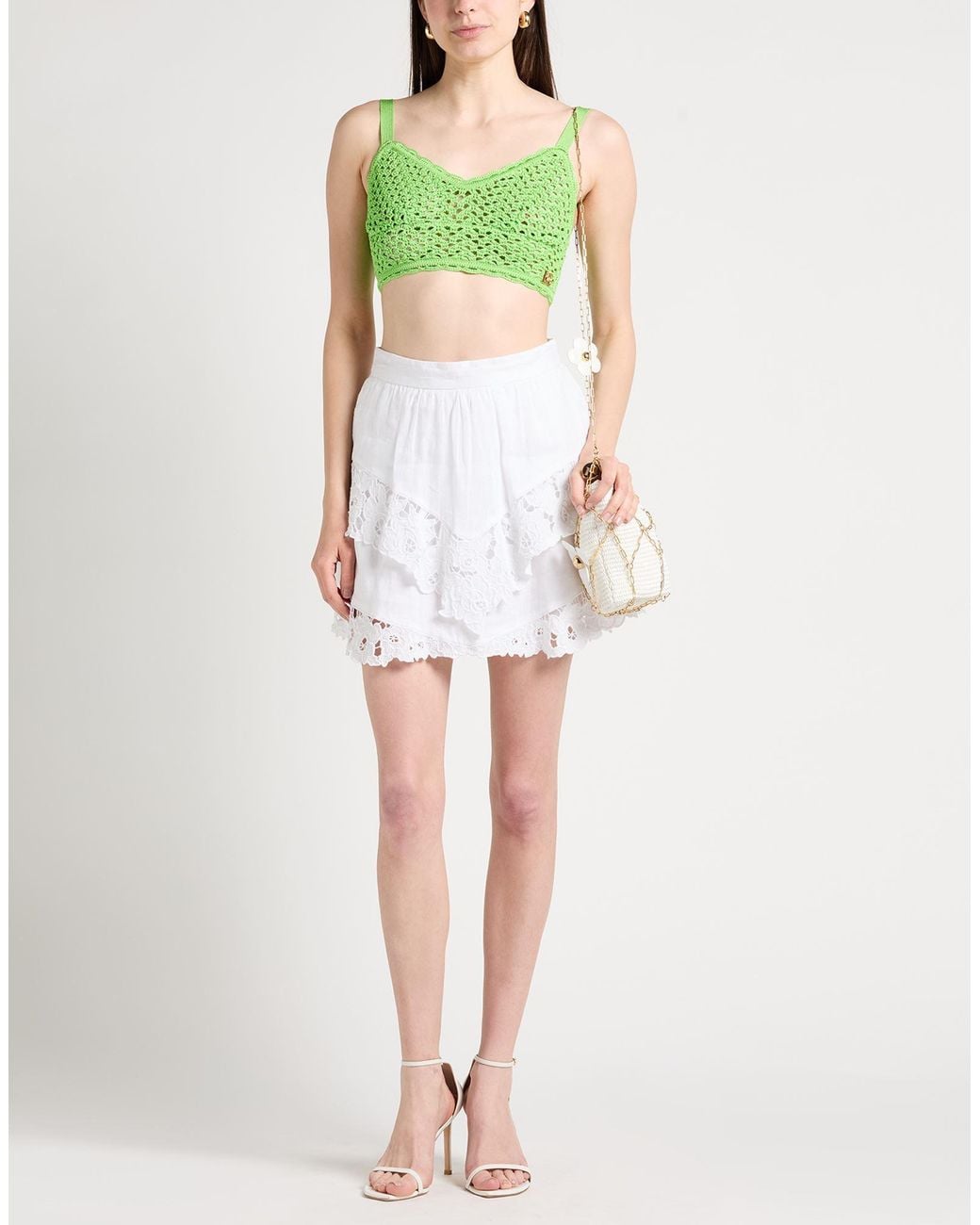 Dolce & Gabbana Green Top Viscose, Polyamide