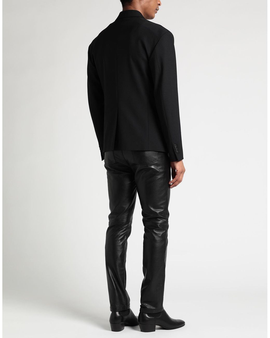 DSquared² Black Blazer Polyester, Virgin Wool, Elastane for men