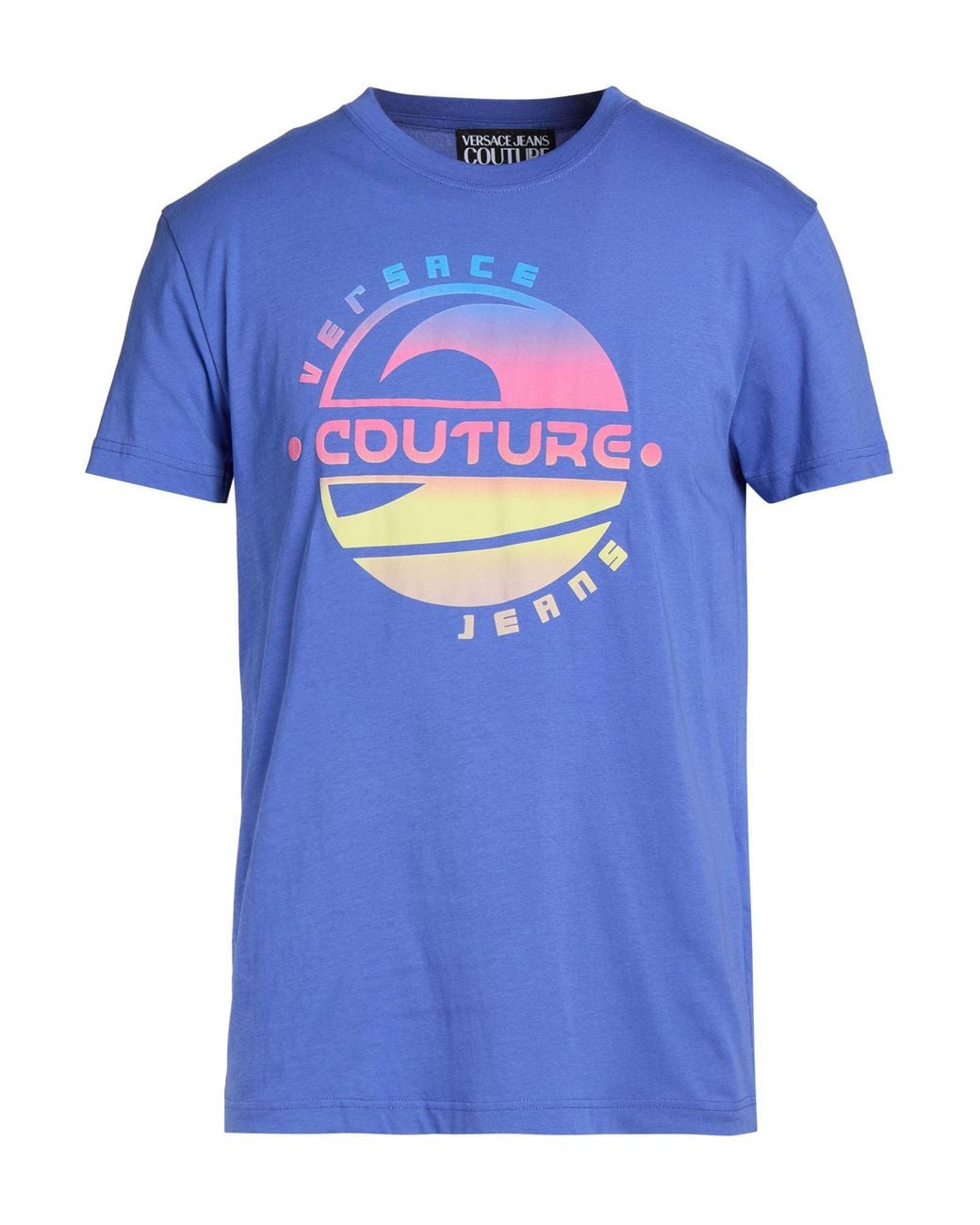 Versace Jeans Couture Blue T-Shirt Cotton for men