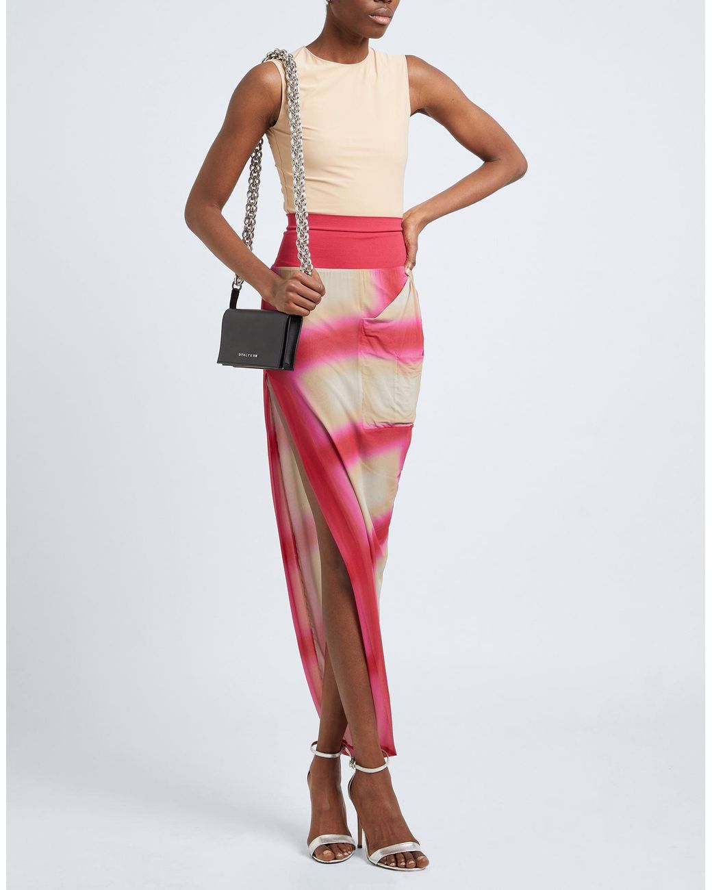 Rick Owens Pink Maxi Skirt