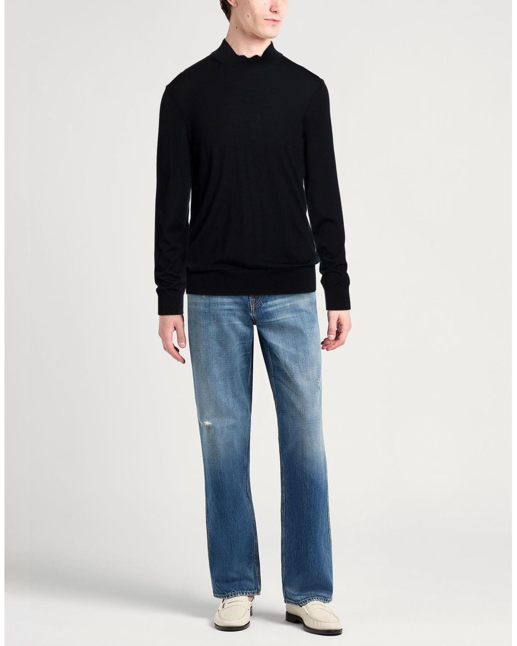 Tom Ford Blue Turtleneck Wool for men