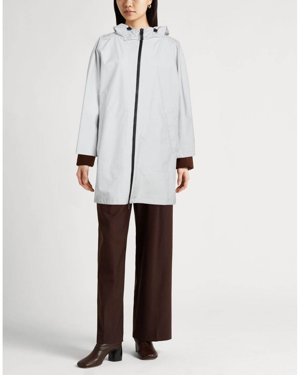 Herno White Overcoat & Trench Coat