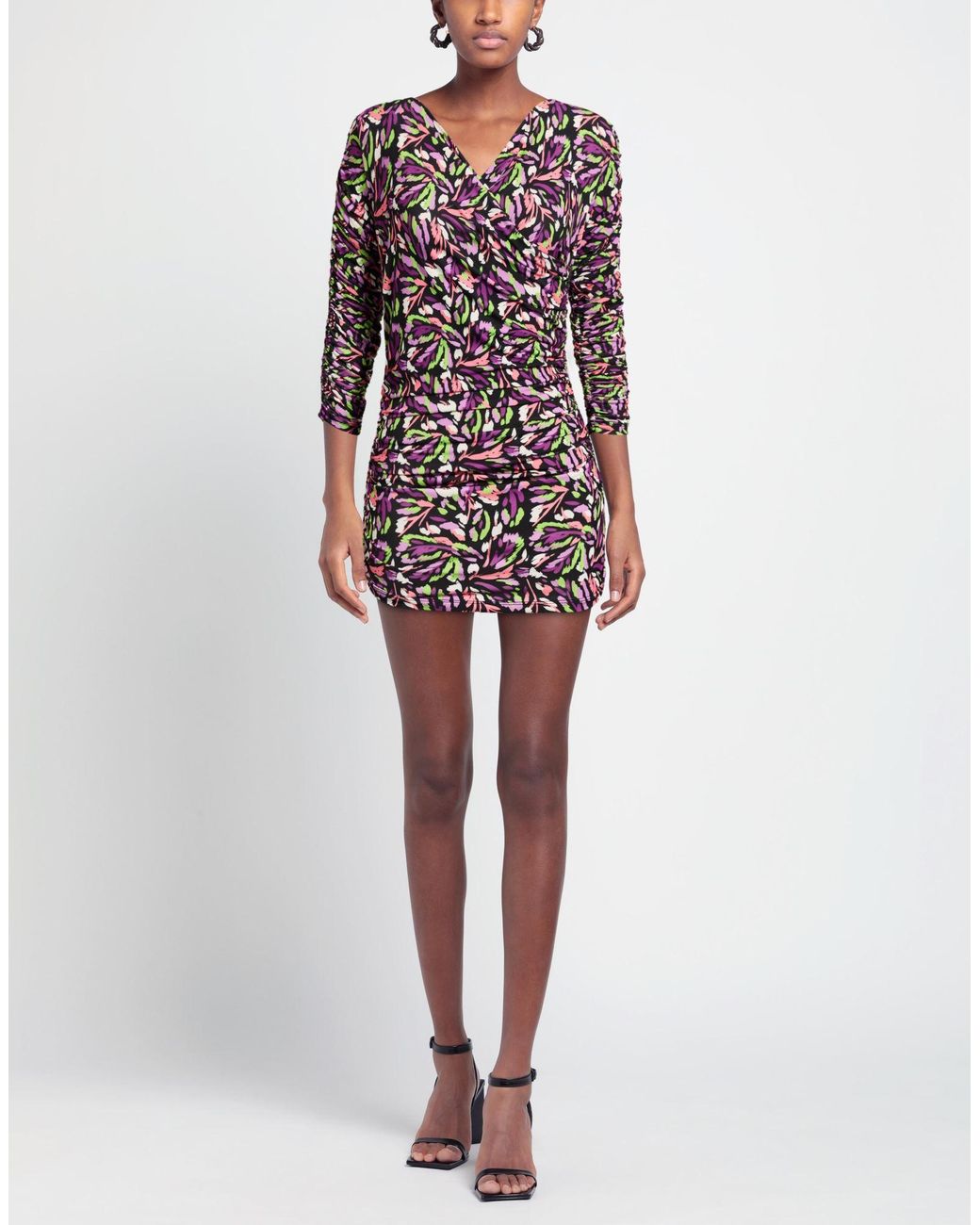 CROCHÈ Multicolor Mini Dress