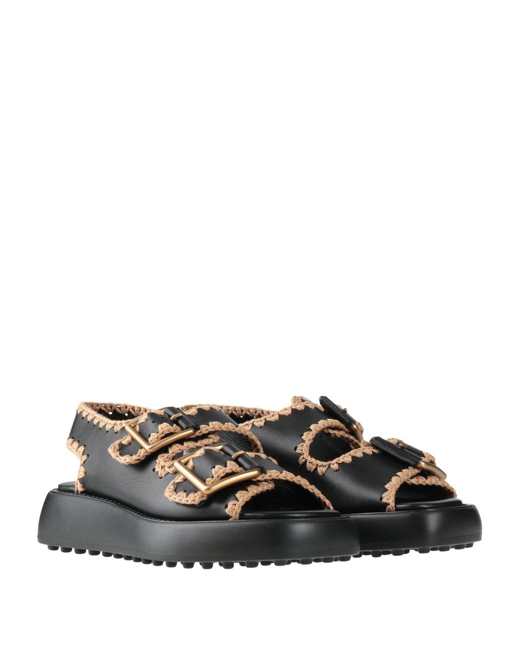 Tod's Black Sandals