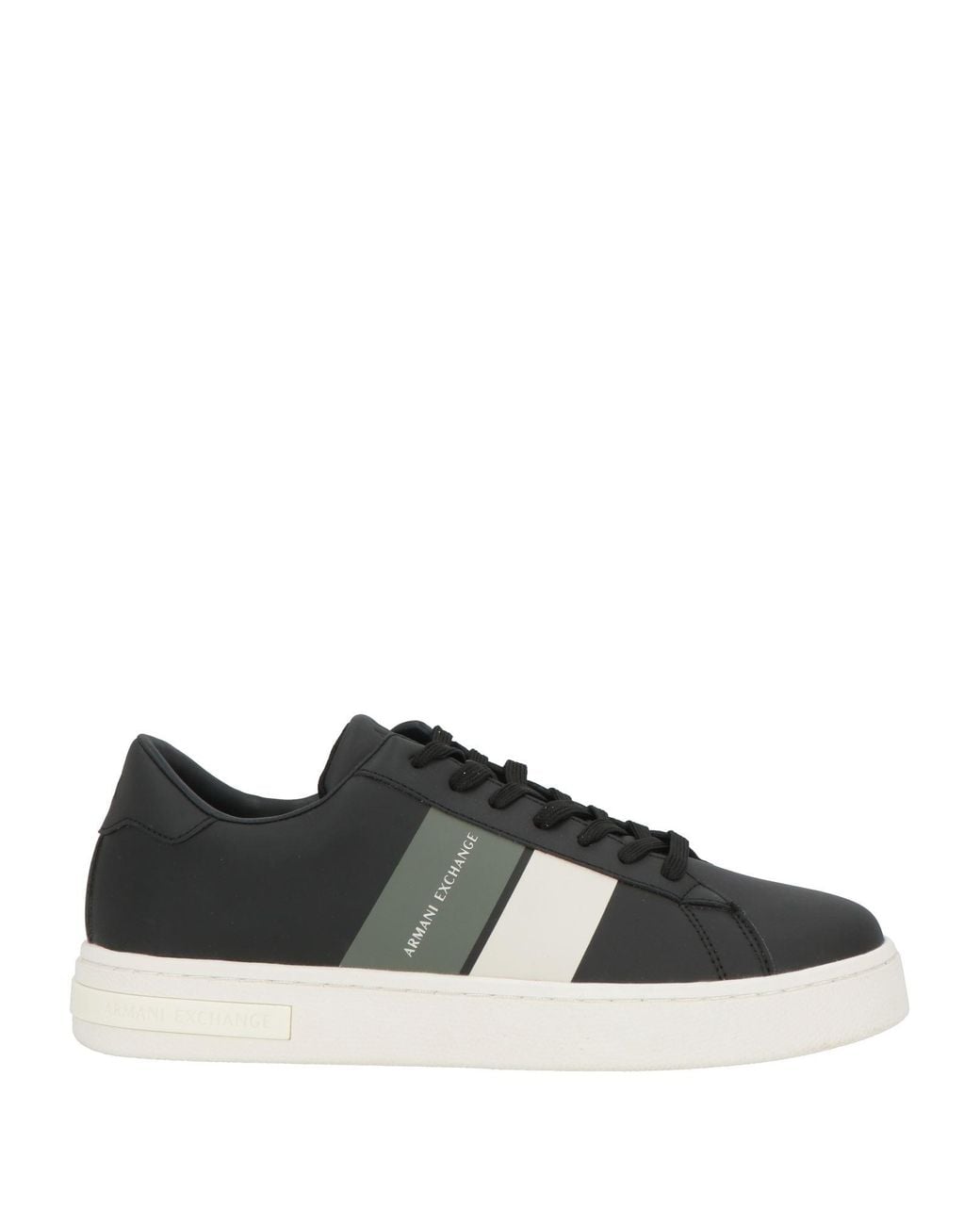 ARMANI EXCHANGE Black Sneakers Polyester, Polyurethane for men
