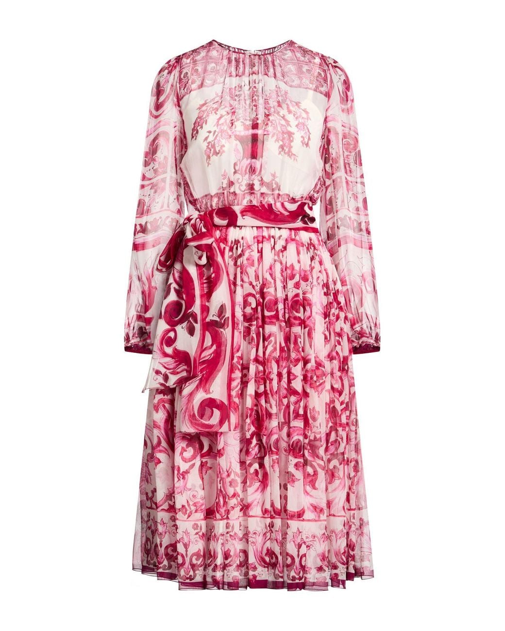 Dolce & Gabbana Pink Midi Dress