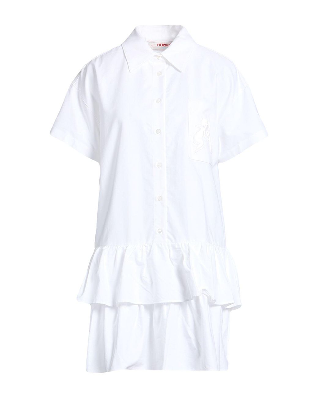 Fiorucci White Mini Dress Cotton