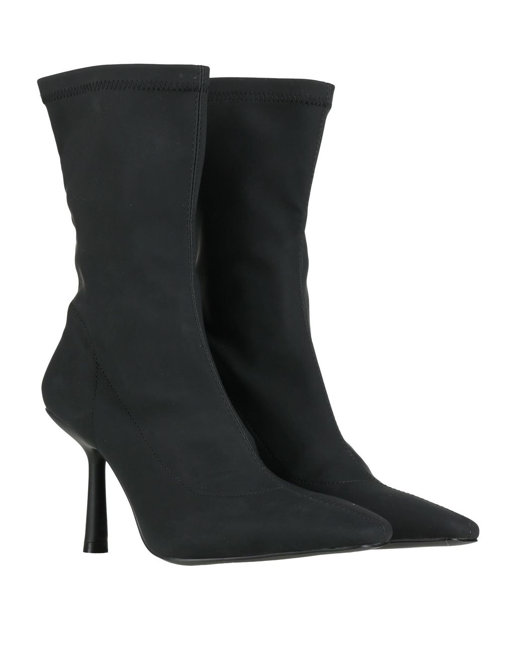 Jijil Black Ankle Boots Textile Fibers