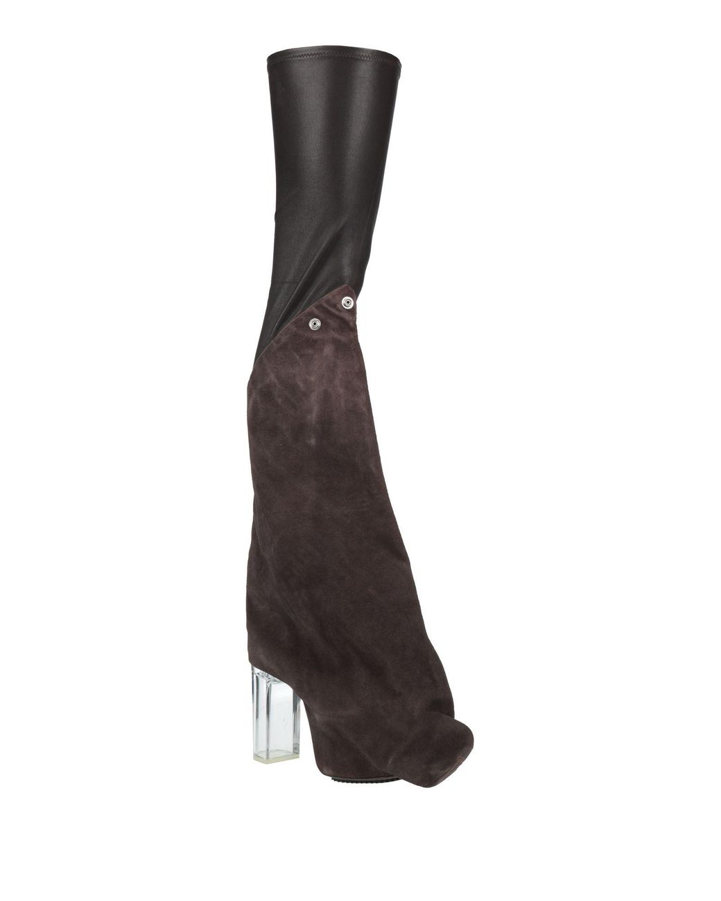 Rick Owens White Taupe Boot Leather