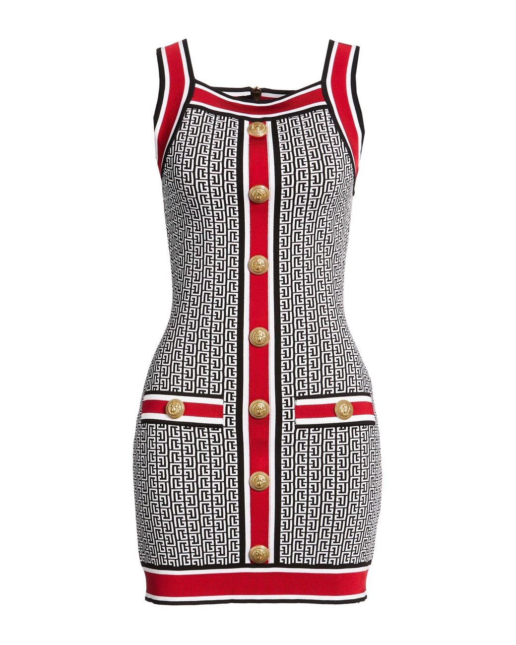 Balmain Red Mini Dress
